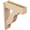 Ekena Millwork 7 1/2-in W x 24-in D x 32-in H Funston Block Rough Cedar Woodgrain TimberThane Outlooker, Primed Tan OUTUR075X24X32FST44RCPR - alternate 3
